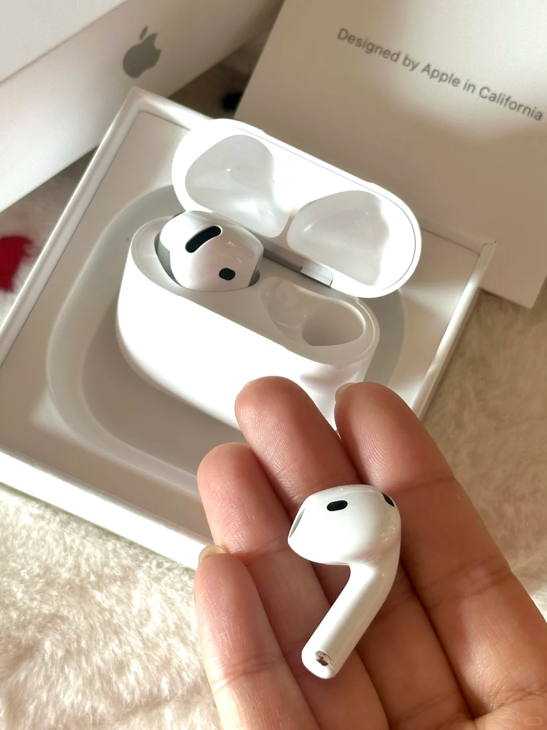 The all-new generation of wireless Bluetooth earbuds, AirPods 4